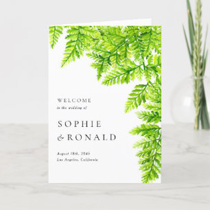 Programa Watercolor Chartreuse Green Fern deja Boda