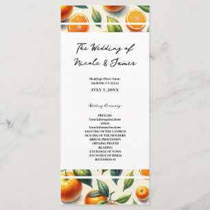 Programa Watercolor Citrus Naranja deja Boda