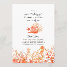 Programa Watercolor Living Coral Beach Wedding