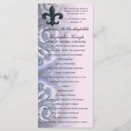 PROGRAMA WEDDING de indigo/rosa "fleur de lis"