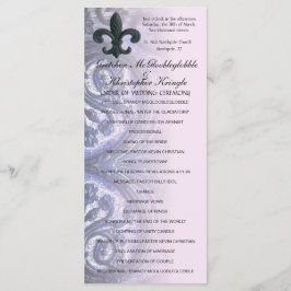PROGRAMA WEDDING de indigo/rosa "fleur de lis"