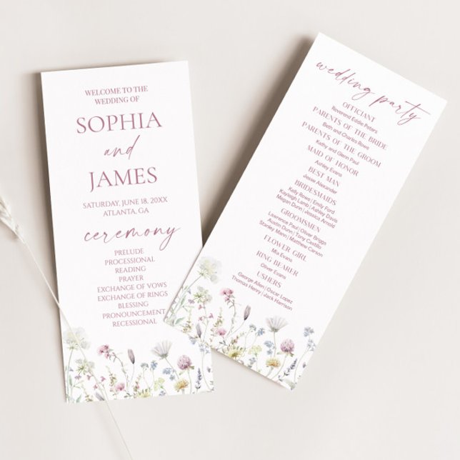 Programa Wildflower Garden Floral Wild Flowers Wedding (Subido por el creador)