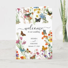 Programa Wildflowers Mariposas Boda Orden de servicio