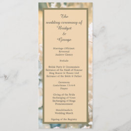 Programa y menú de bodas de Pastel de Flor Silvest