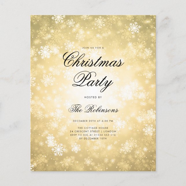 Programa y menú Invitado de vacaciones de invierno (Frente)