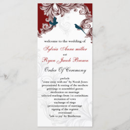 programas de aves amorosas rojas y azules