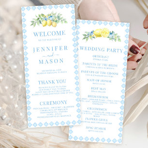 Programas de Boda Bohemia Pastel con Flores