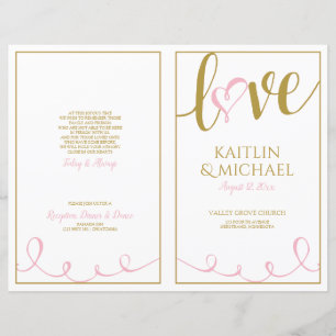 Programas de Boda Cardíaca con Guión de Amor Pink 