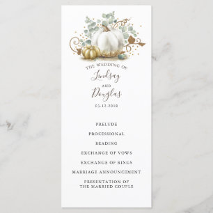Programas de Boda de Bodas Blancas y de Oro