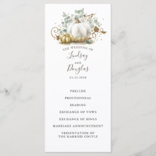 Programas de Boda de Bodas Blancas y de Oro