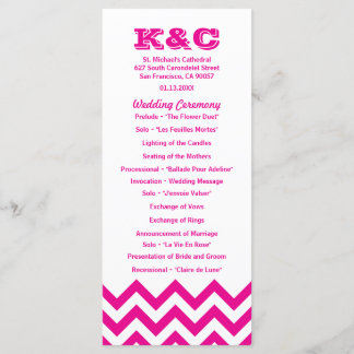 Programas de Boda de Chevron