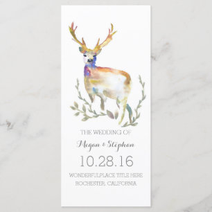 Programas de Boda de Deer Antlers