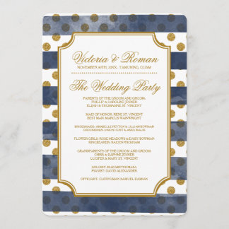 Programas de Boda de Glamour Gold Purpurina