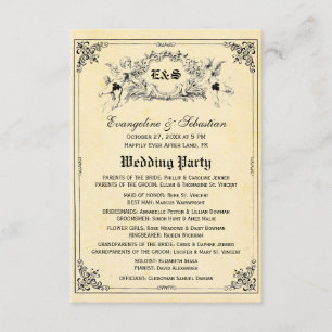 Programas de boda de libros de cuentos de hadas
