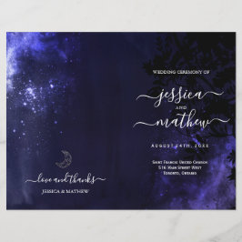 Programas de Boda de Noche Estrellada Cielo Celest