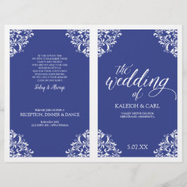 Programas de Boda Elegantes -Nadine (Azul Real)