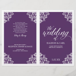 Programas de Boda Elegantes -Nadine (Ciruela / Mor
