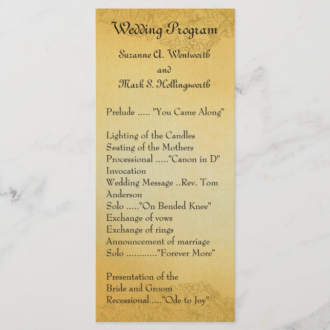 Programas de Boda en el País Vino (Anverso)