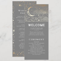 Programas de Boda Gris y Oro Celestial