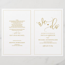 Programas de Boda Modernos Caligrafía Saltarina Do