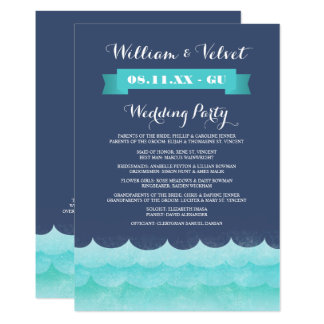 Programas de Boda Náutica Blue At Sea