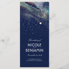 Programas de Boda Nocturna de la Estrella de la Ar