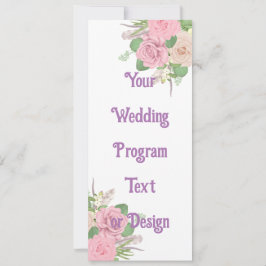 Programas de boda personalizados - Plantilla edita