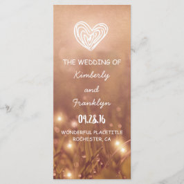 Programas de Boda Rústica Dewy Grass