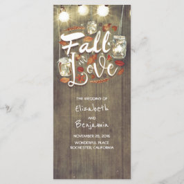 Programas de boda rústica para enamorarse