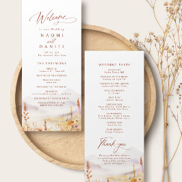 Programas de Boda Rústicos de Montaña de Flor Silv