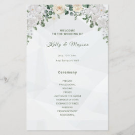 Programas de boda sobre asuntos florales