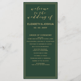 Programas de Boda Verde y Oro