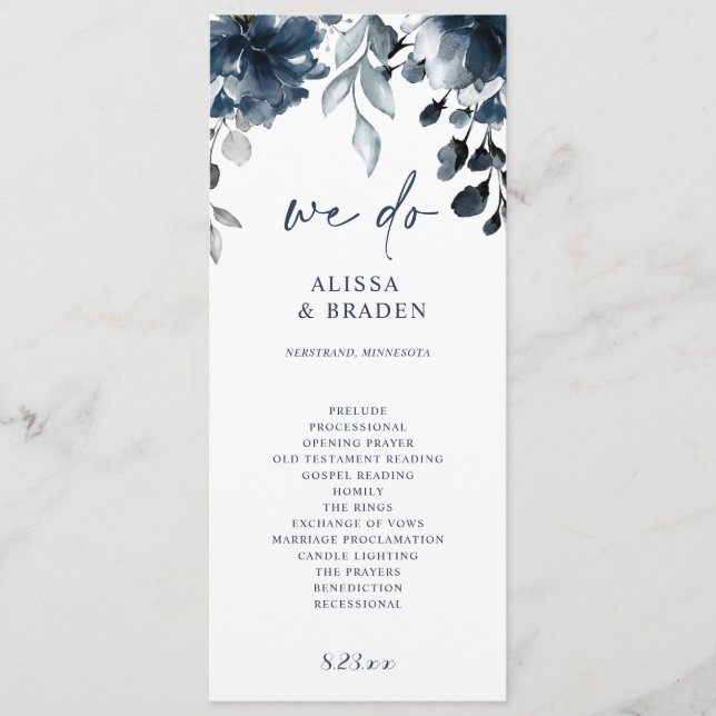 Programas de bodas azules de la Marina Vegetación  (Anverso)