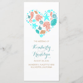 Programas de Bodas Blancas Nautical Heart Beach