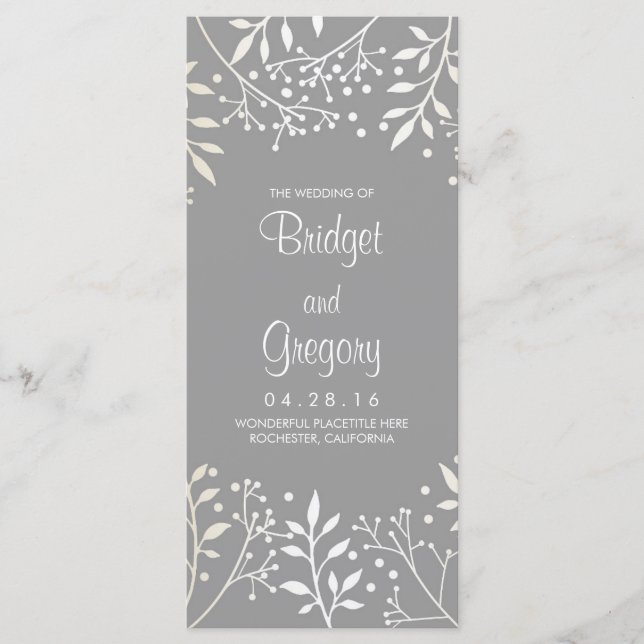 Programas de bodas de aliento para bebés (Anverso)