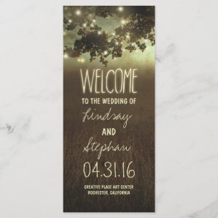 Programas de bodas de árboles estrellados con luce