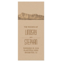 Programas de bodas de las montañas modernas