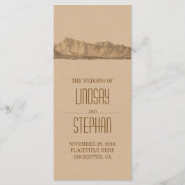 Programas de bodas de las montañas modernas