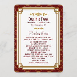 Programas de bodas de personalizado de arte negro