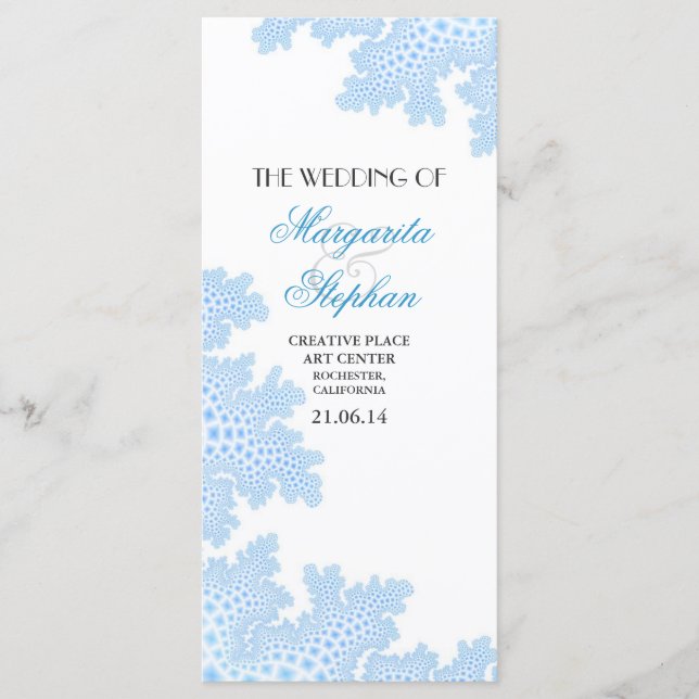 programas de bodas en la playa con coral marino (Anverso)