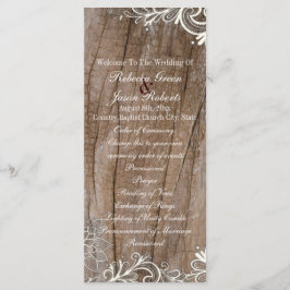 programas de bodas nacionales de encaje de madera