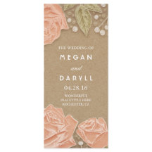 Programas de bodas para el aliento y las rosas ros