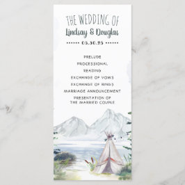 Programas de Boho Mountains Adventure Wedding