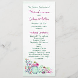 Programas de casamiento de cactus de color de agua