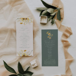 Programas de casamiento de girasol floral acuático