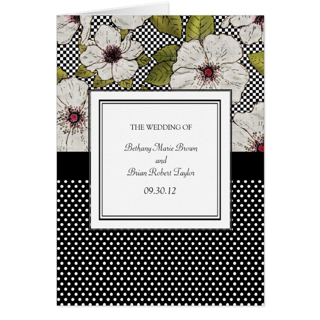 Programas de Ceremonia Boda Floral (Frente)