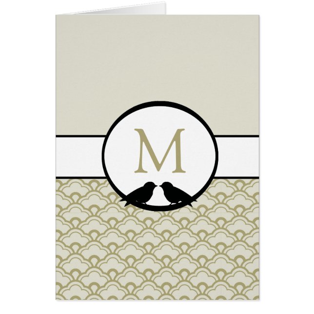 Programas de Ceremonia de Boda de Lovebirds (Frente)