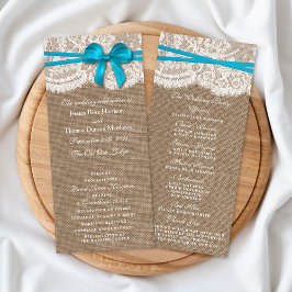 Programas de Colección Rustic Blue Bow Boda