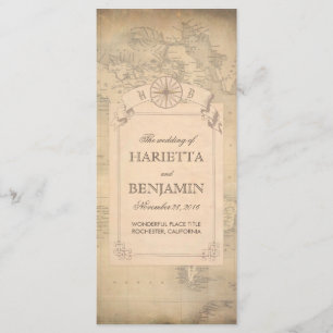 Programas de la boda del mapa del mundo del