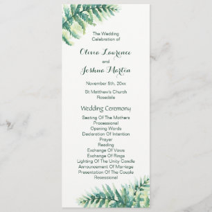 Programas de matrimonio de color de agua verde fer